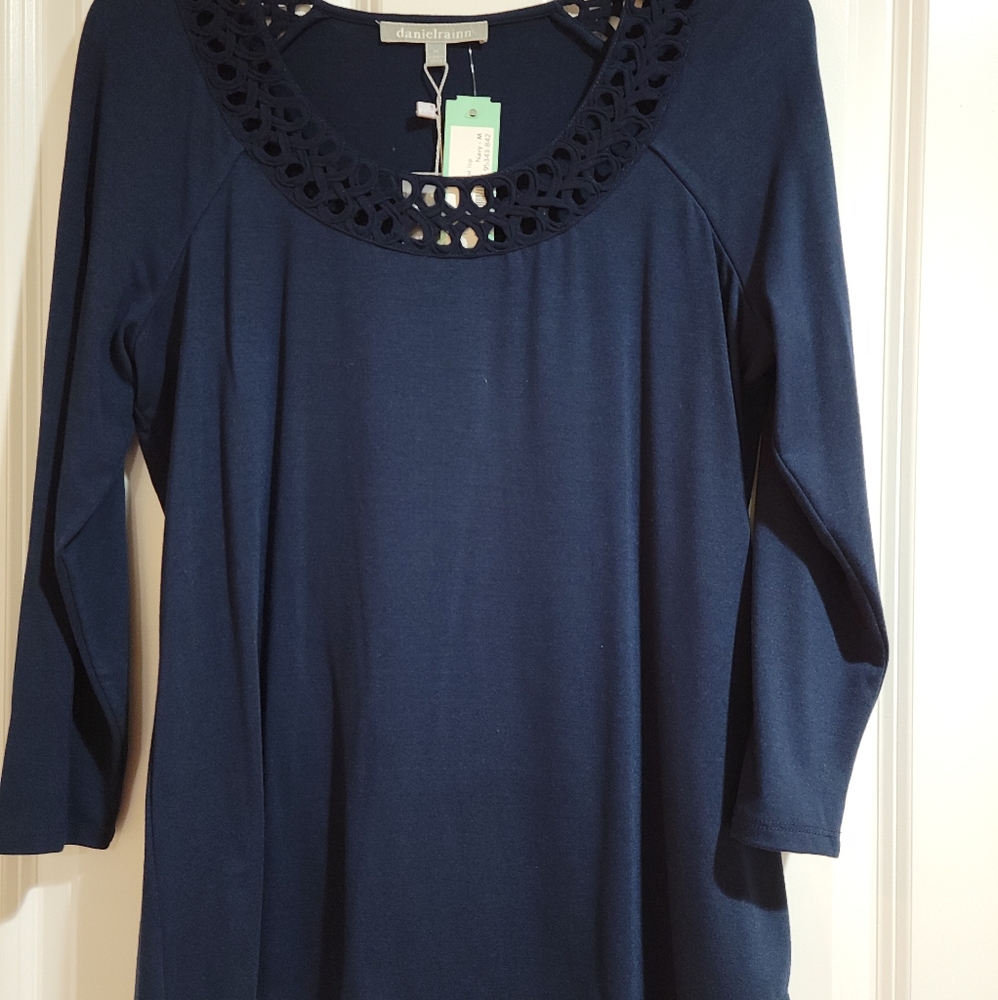 NWT, Navy Blue Tunic,Size Medium